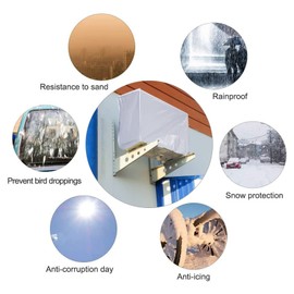 BORDSTRACT Air Conditioner Covers for Outside Units, Heat Pump Cover, Waterproof Sunproof Thermopompe Cover (94X40X73cm)