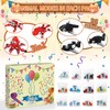 134 Pcs Building Blocks Party Favors with Temporary Tattoo Gift