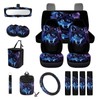 Wanyint Wolf Galaxy 15 Pcs Car Seat Covers Set for