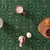 GAMUSI Christmas Tablecloth Jacquard Gold Yarn Dining Table Rectangle Christmas
