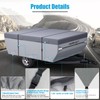Pop up Camper Cover 8'-10' Tent Trailer Cover 7 Layers