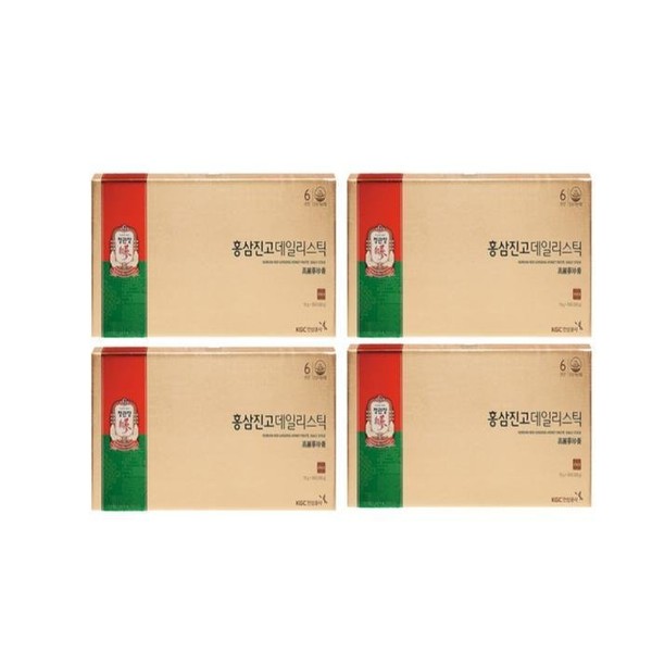 CheongKwanJang Red Ginseng Jingo Daily Stick 10g x 30 pieces, 4 boxes, 4 boxes / 정관장 홍삼진고 데일리스틱 10g x 30개입 4박스, 4박스
