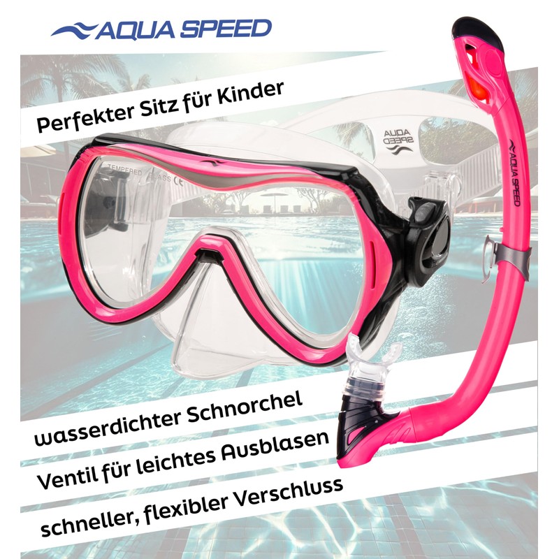 Aqua Speed Alize + Samos Snorkel Set for Children with