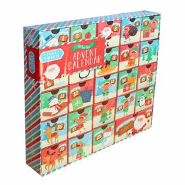 Christmas Advent Calendar - 24 Drawers - Add your own Treats 9014, Multicolour