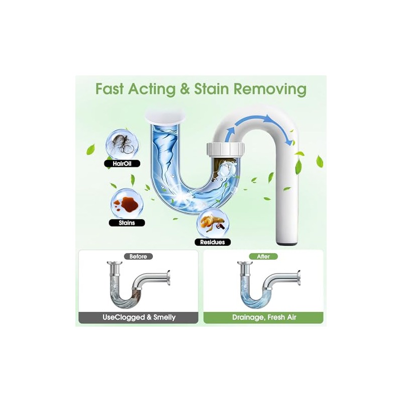 MOSAMNI Fast Acting Drain Clog Remover - 18.9 oz
