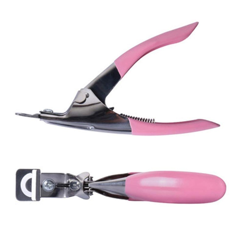 Professional Nail Clippers,Pink Nail Clipper Manicure Tool Acrylic Gel False
