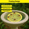 YFANITI 2 Pack Floating Bee Island,Round Floating Bee Watering Station-