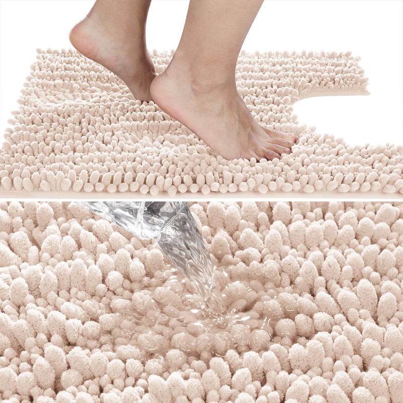 Yimobra U-Shaped Toilet Mat, Soft and Comfortable Contour Mat for