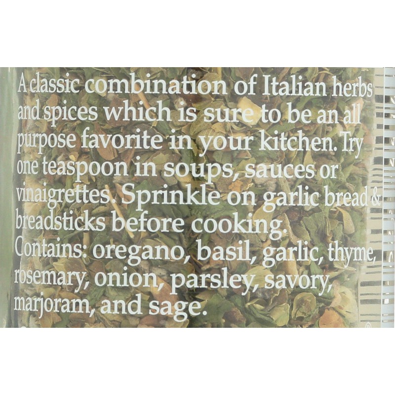 Morton & Bassett Italian Herb Blend, 0.8 oz – Non-GMO,