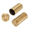 2Pcs Gold Spice Jar Stainless Steel Rustproof Screw Open Top