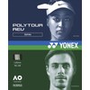 YONEX PTGR125 Tennis Hard Tennis String Polytour Reb 125 Strung High Rotation Spin White (011)