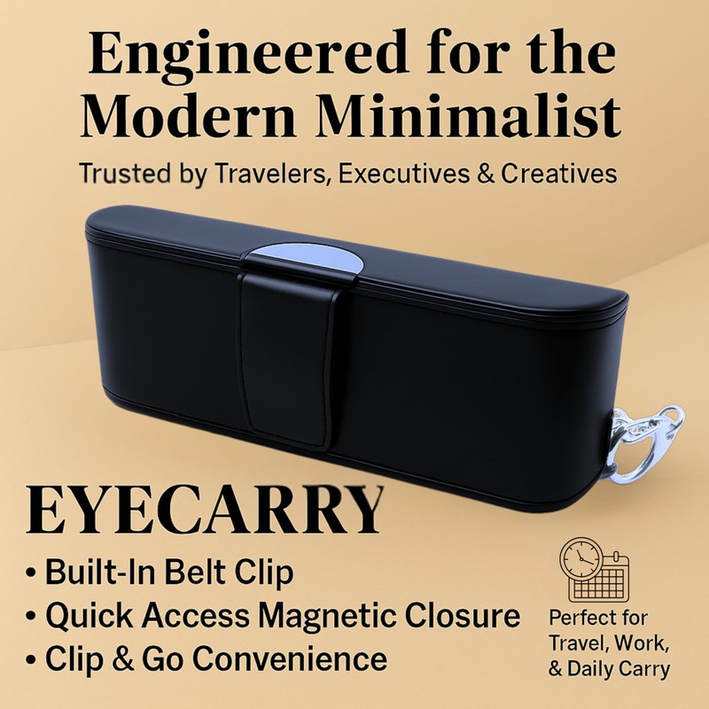 EYECARRY eyeglasses case (Deep Navy)