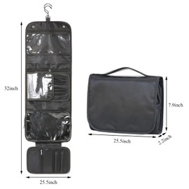 Toiletry Bags, Dark Black, Travel & Storage
