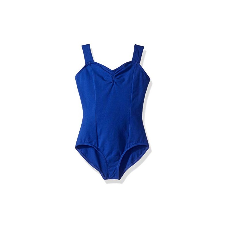 Capezio Maillot de tirantes para niña, tamaño mediano, tamaño grande