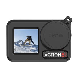 FlySimple OSMO Action 5 Pro Silicone Case, Shockproof Scratch-Resistant Cover for DJI OSMO Action 5 Pro Camera Washable Fingerprint & Oil Proof Durable Protective Sleeve