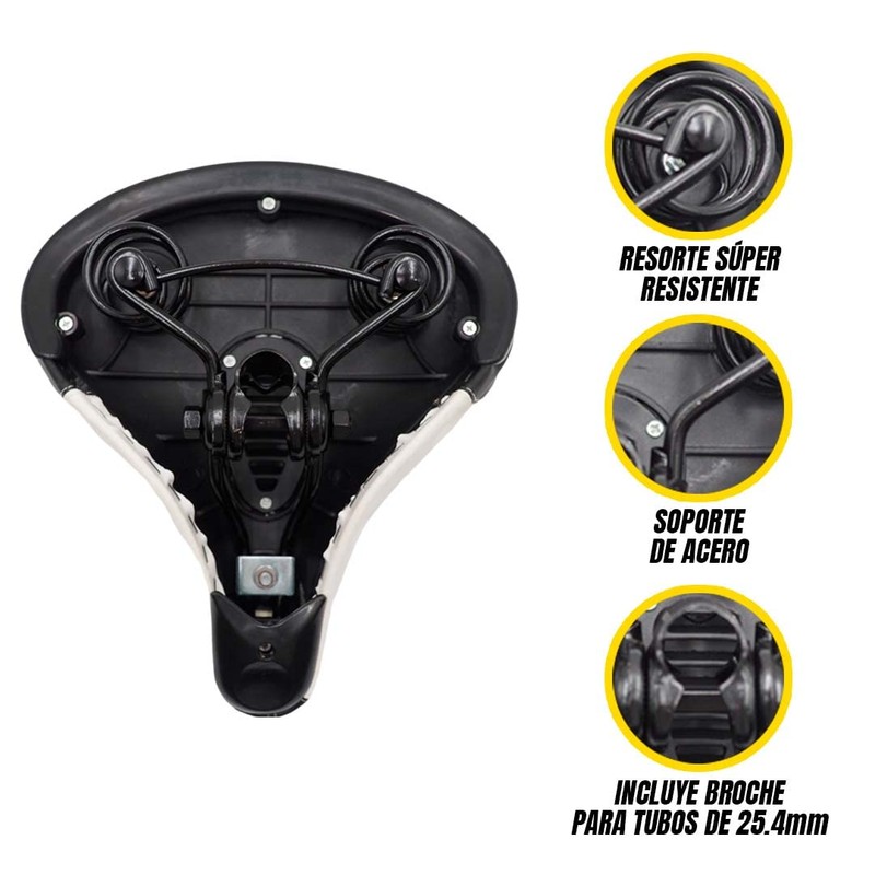 ALTREGO Asiento para Bicicleta Prostático, Ancho y Muy Cómodo, Incluye