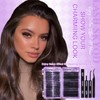 Lash Clusters Kit 570Pcs Individual Cluster Lash Extensions Kit 40D+50D+60D+80D+100D+150D