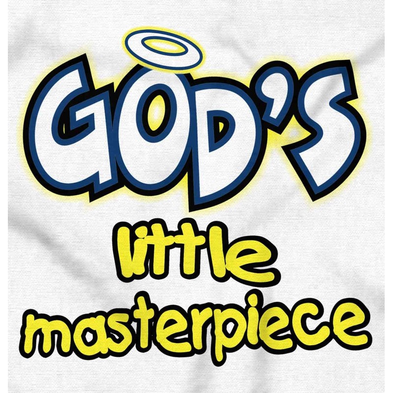 Brisco Brands God's Little Masterpiece Christian Baby Romper Boys or