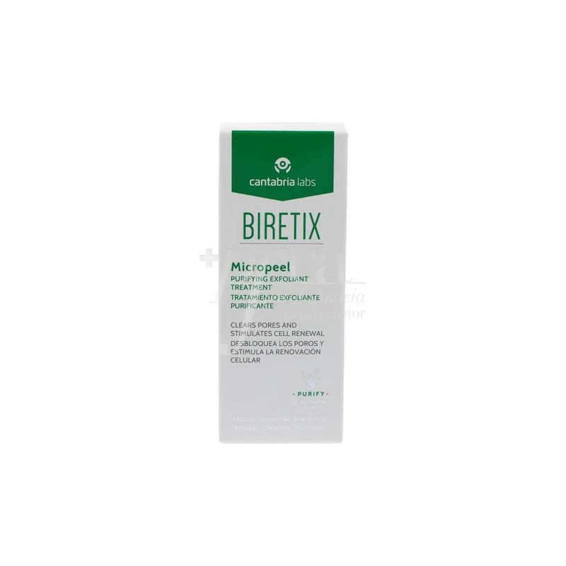 Biretix Micropeel 50ml Tratamiento Exfoliante Tipo de piel Grasa