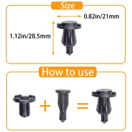 GUIHUAMIGA 60PCS 10mm Hole Bumper Engine Cover Fender & Grille Clips Compatible with Subaru Baja Forester Impreza Compatible with Legacy Outback Tribeca 2011-2000, Replace 909140007