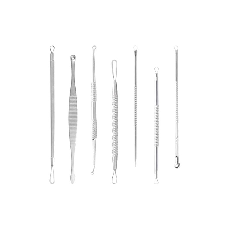 Nivofu 7Pcs Blackhead Remover Kit, Herramientas de Eliminación de Puntos