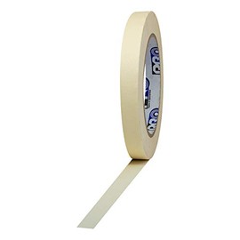 ProTapes Pro 795 Crepe Paper General Purpose Masking Tape, 60 yds Length x 1/2" Width, Tan (Pack of 1)