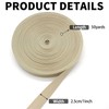 Ivory White Nylon Webbing Strap 1 inch-50 Yards-Durable Heavy Duty