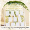 MotiMind 4 Pcs Wedding Mirror Welcome Sign Decal Seating Chart