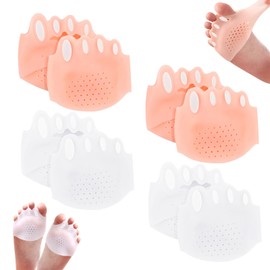 4 Stück Zehentrenner aus Silikon, Weicher Atmungsaktiver Zehenkorrektor und Glätter mit Atmungsaktiven Löchern für Frauen zum Glätten Überlappender Zehen für Yoga und den Täglichen Gebrauch