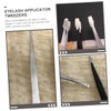 TEHAUX 3pcs Stainless Steel Stamp Tweezers Lightweight Precision Beak Clips