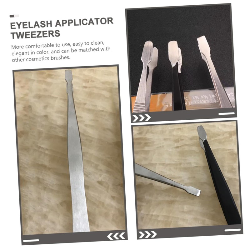 TEHAUX 3pcs Stainless Steel Stamp Tweezers Lightweight Precision Beak Clips
