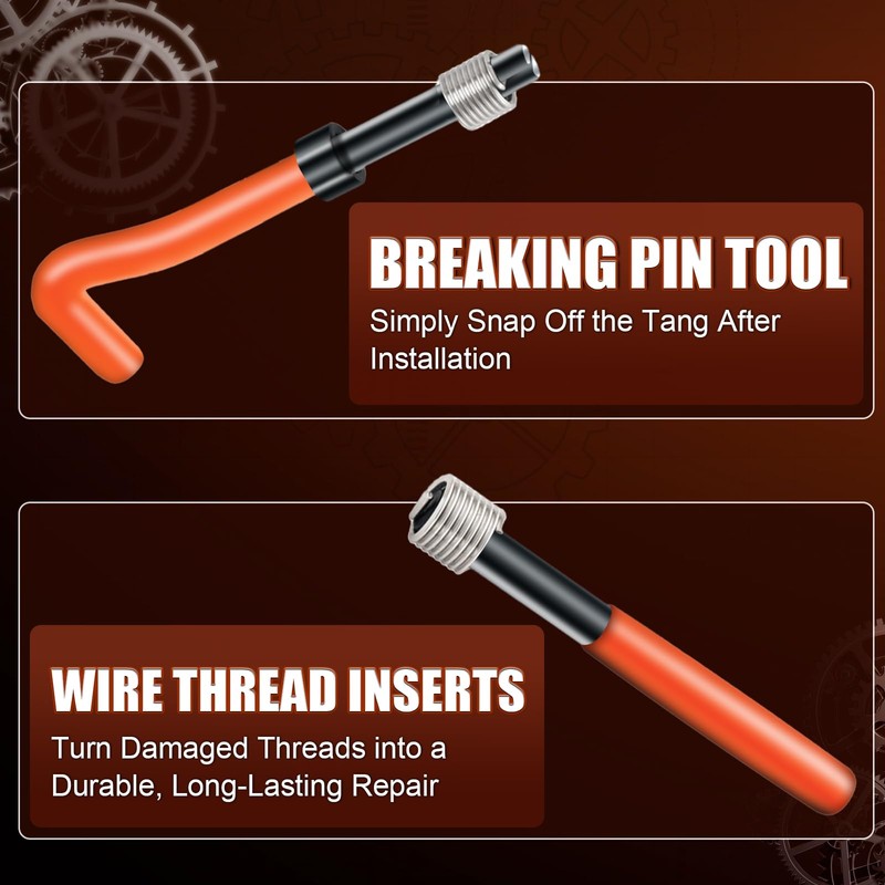 coobeast Thread Repair Kit, Thread Repair Tool with HSS Drill