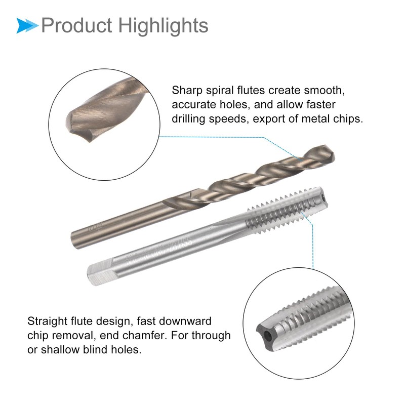 CoCud Tap and Drill Set 5/16-18 UNC 2B Tap Screws
