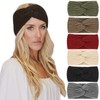 DRESHOW Pack of 6 Women's Winter Crochet Headbands, Knitted Headband,