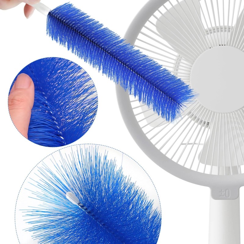 3-Pack Fan Cleaning Brush with Bendable Microfiber Dust Cleaning Brush