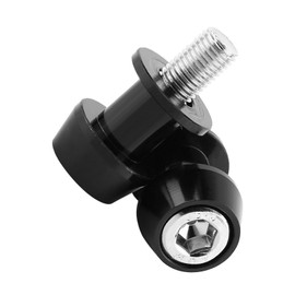 Ausla Motorrad CNC Aluminiumlegierung Swing Arm Spool Slider Stand Swingarm Spulen Verbesserte Stabilität für den Einfachen Standort (8mm Schwarz)