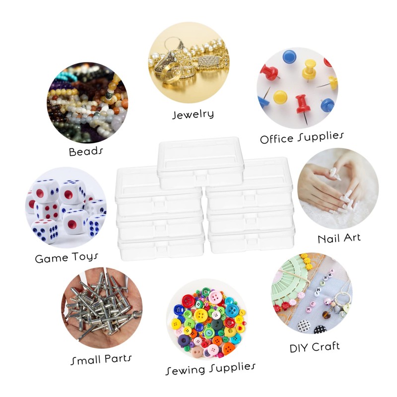 TEHAUX 24Pcs Boxes Craft Organizers and Storage Small Parts Organizer