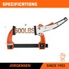 Jorgensen 4-inch Bar Clamp Set, Ratcheting Bar Clamp for Woodworking,
