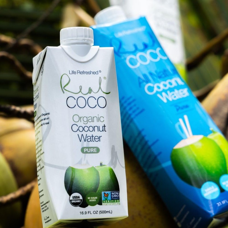 Real Coco Organic Pure Coconut Water 500mL, 100% USDA Organic