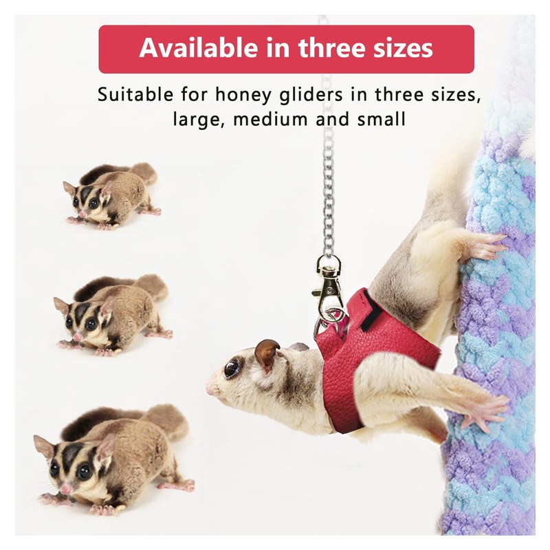La La Pet® Adjustable Retractable Sugar Glider Harness and Leash