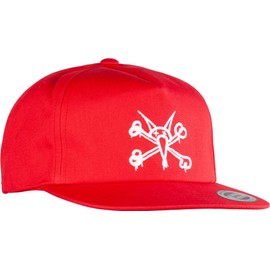 Powell Peralta Vato Rat Snapback Hat Red, Red, One Size