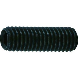 TRUSCO B630610 Hex Socket Set Screws, Flat Point, Steel, M6X10, 80 Pieces