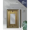 ZILLSEA Metal Wall Plates, Switch Plates and Outlet Covers, Decorative