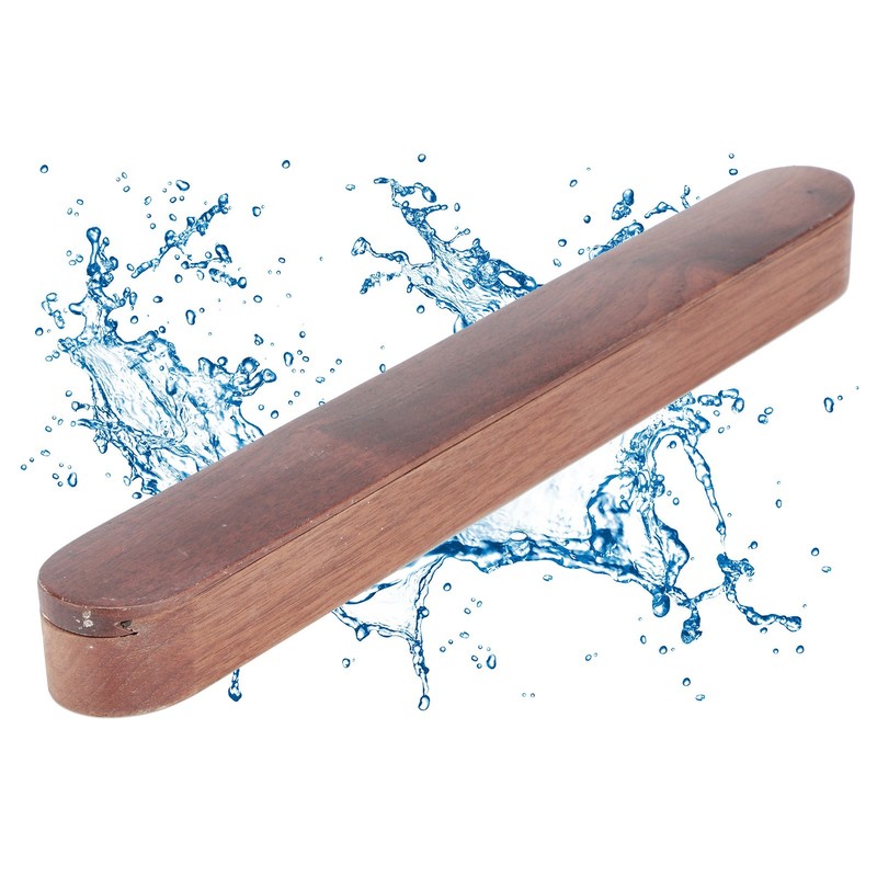 Portable Travel Reusable Wooden Chopsticks Box Spoon Storage Case Container