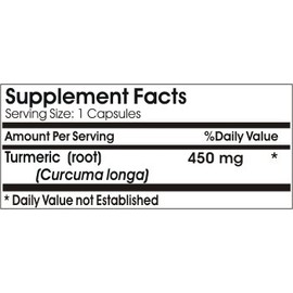 Turmeric 450mg // 100 Capsules // Pure // by PureControl Supplements