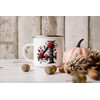 MAXIKIWI Langlebige Emaille-Kaffee- oder Tee-Camping-Tasse für drinnen und draußen, Alphabet