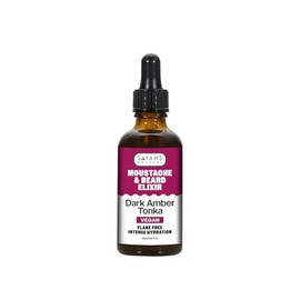 Safah’s Natural - Dark Amber Tonka Elixir Beard Oil - Premium Blend for Nourished Facial Hair Growth and Skin Hydration - Natural Ingredients for Men's Grooming - 50ml