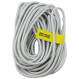 Savage Island Heavy Duty 6mm Bungee Cord Elastic Tie Down Straps Rope, 15 metres, White