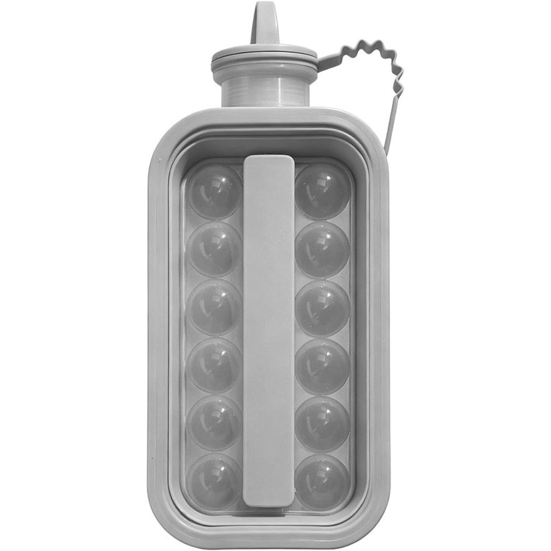 Botella Para Hacer Bolas De Hielo 2 en 1 Plegable