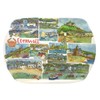 be! Emma Ball Colourful Melamine Tray/Picnic Platter - 35cm -